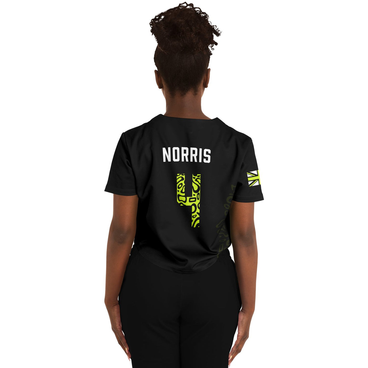 Norris - Carbon Black Fluro Helmet Crop Top - Furious Motorsport