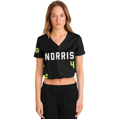 Norris - Carbon Black Fluro Helmet Crop Top - Furious Motorsport