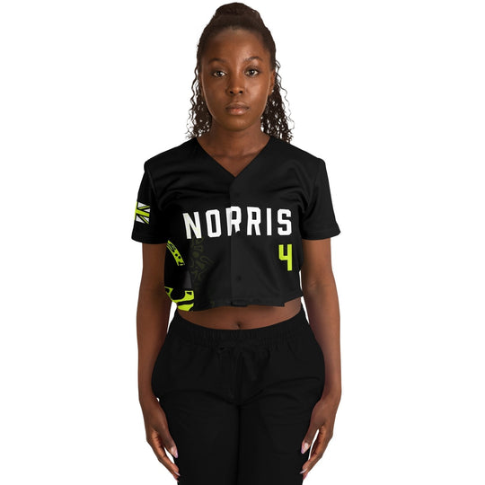 Norris - Carbon Black Fluro Helmet Crop Top (Clearance) - Furious Motorsport