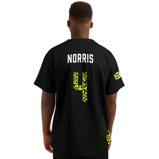 Norris - Carbon Black Fluro Helmet Jersey - Furious Motorsport