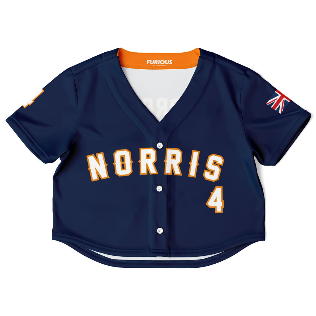 Norris - Deep Navy Away Crop Top - Furious Motorsport