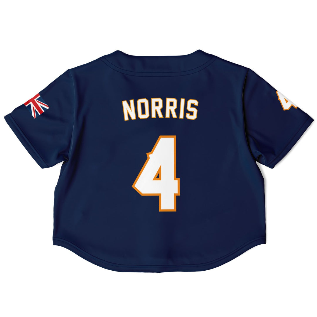 Norris - Deep Navy Away Crop Top - Furious Motorsport