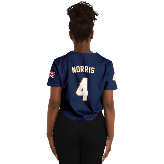 Norris - Deep Navy Away Crop Top - Furious Motorsport