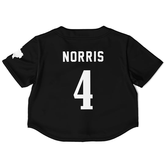 Norris - Jet Black Austin Crop Top - Furious Motorsport