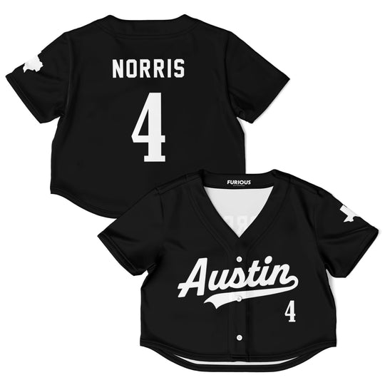 Norris - Jet Black Austin Crop Top (Clearance) - Furious Motorsport