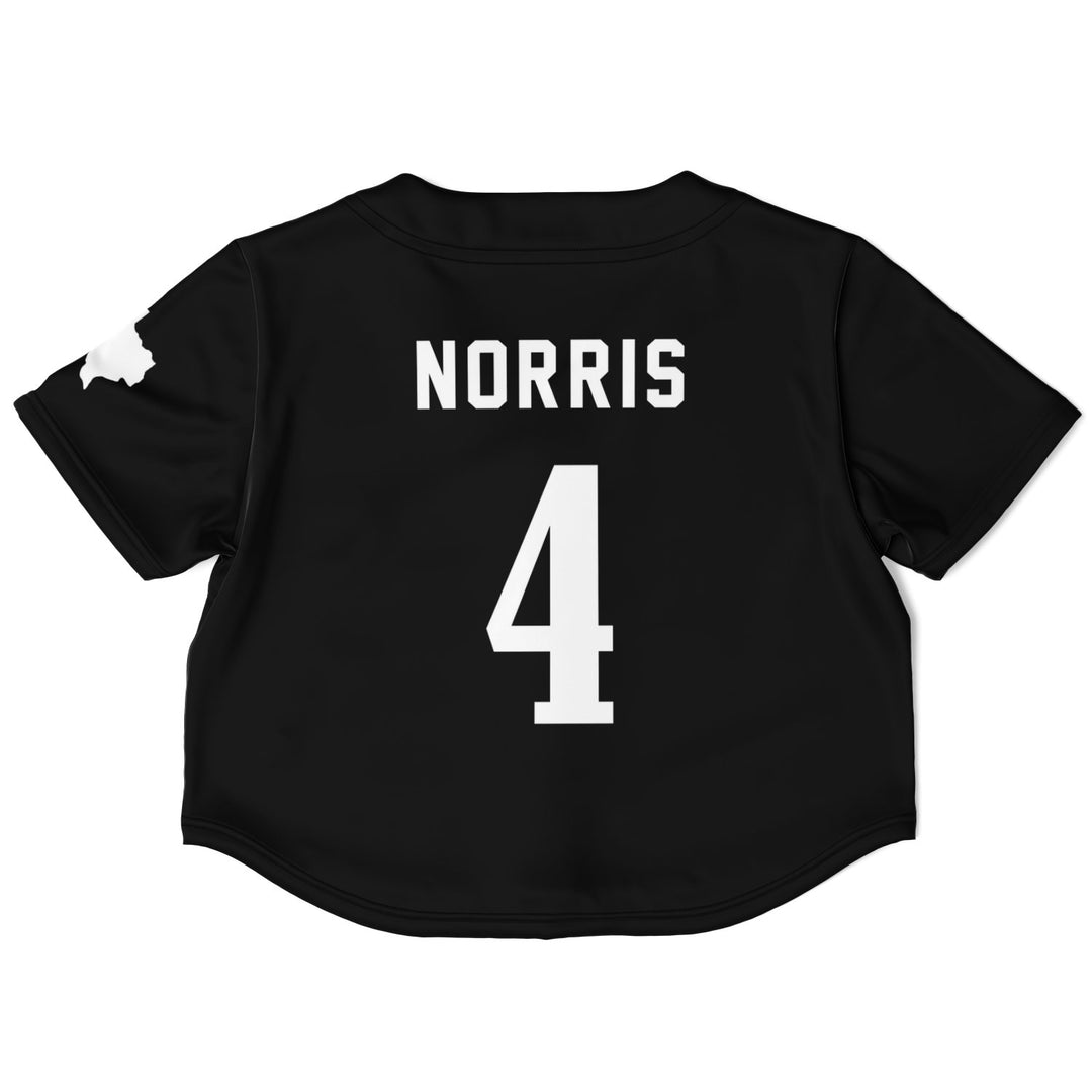 Norris - Jet Black Austin Crop Top (Clearance) - Furious Motorsport