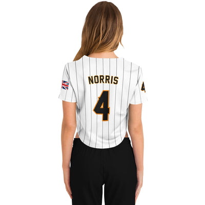 Norris - Pinstripe Home Crop Top - Furious Motorsport