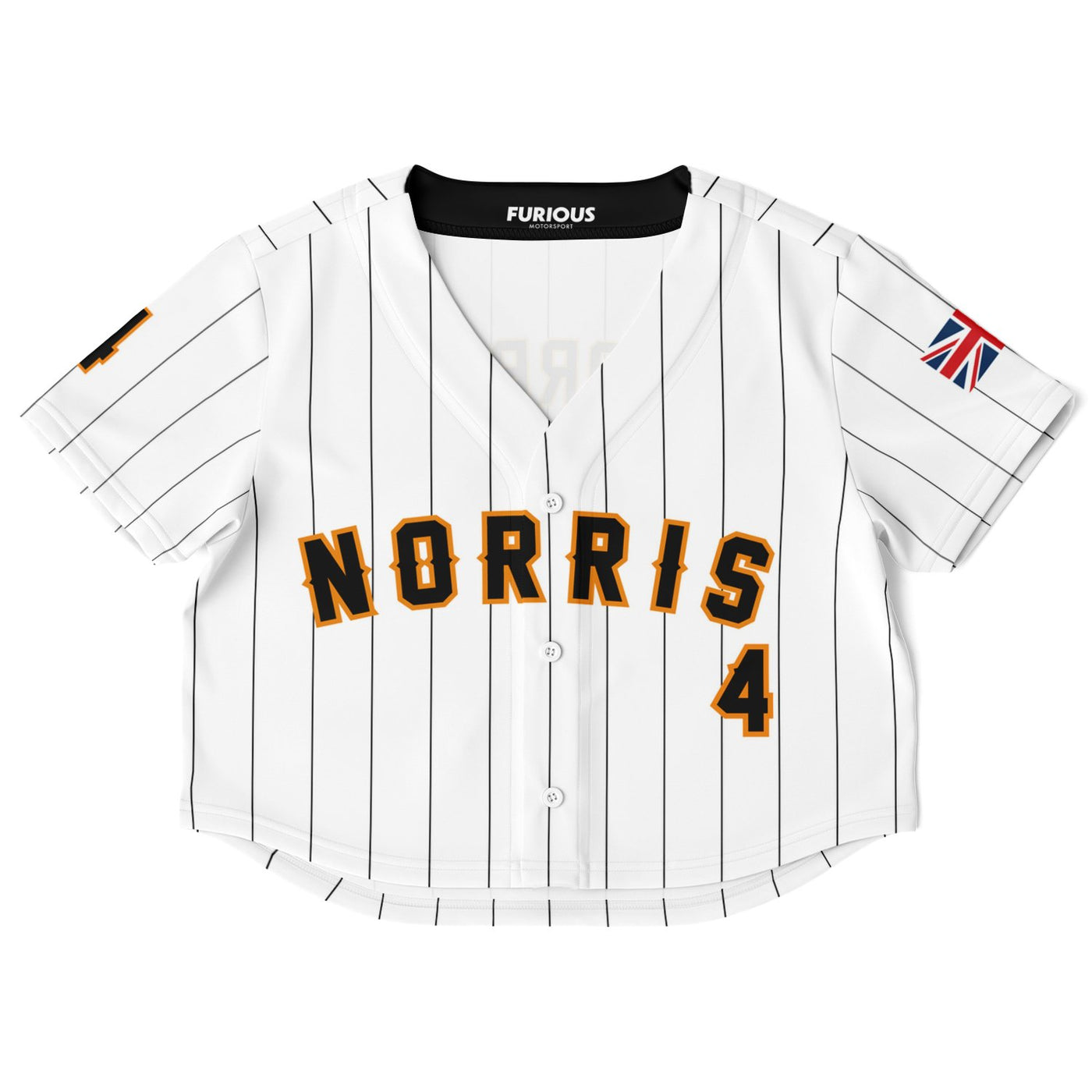 Norris - Pinstripe Home Crop Top - Furious Motorsport