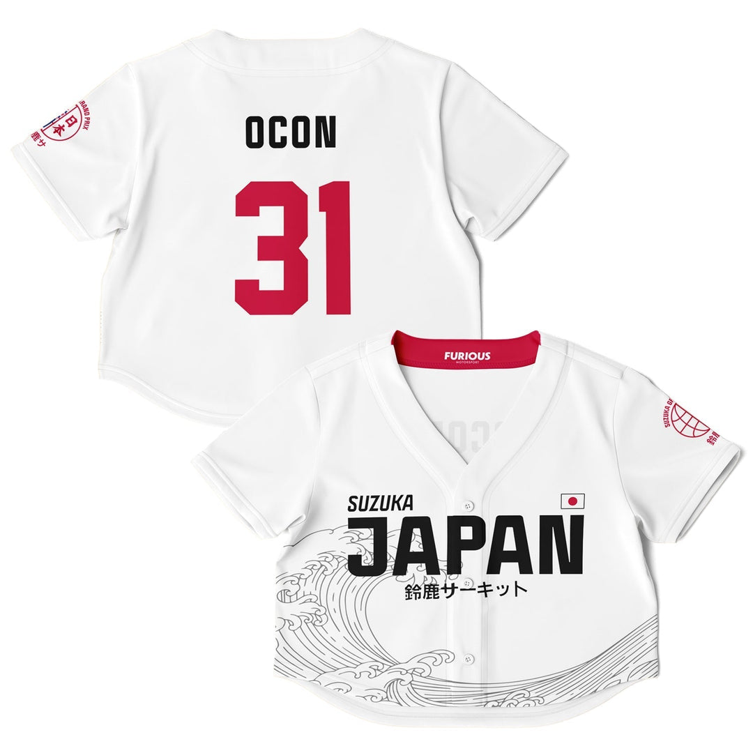 Ocon - Suzuka "Great Wave" Crop Top (Clearance) - Furious Motorsport