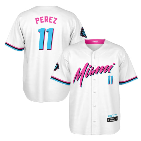 Perez - Miami Vice Home Jersey (Clearance) - Furious Motorsport