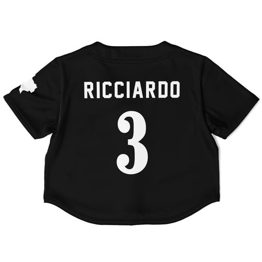 Ricciardo - Jet Black Austin Crop Top (Clearance) - Furious Motorsport