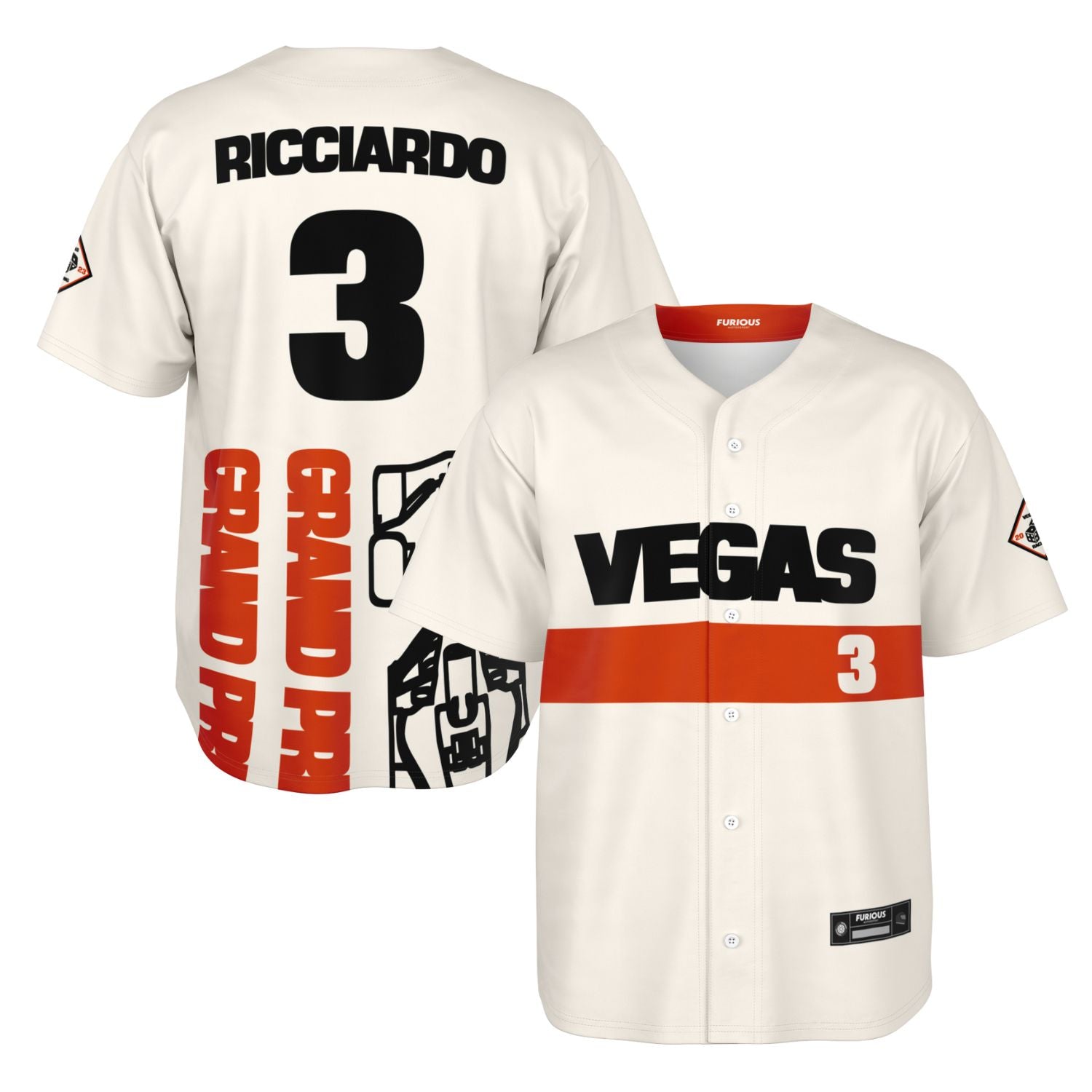 Ricciardo - Vegas Street Circuit Jersey (Clearance) - Furious Motorsport