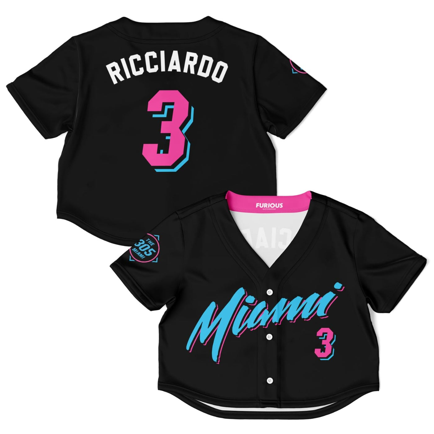 Ricciardo - Vice City Crop Top Jersey - Furious Motorsport