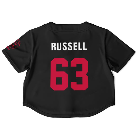 Russell - Carbon Black Suzuka "Great Wave" Crop Top - Furious Motorsport