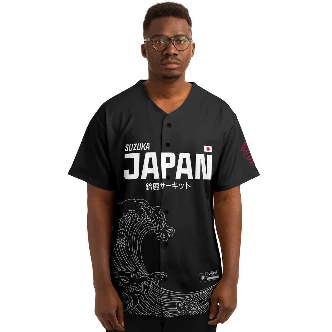 Russell - Carbon Black Suzuka "Great Wave" Jersey - Furious Motorsport