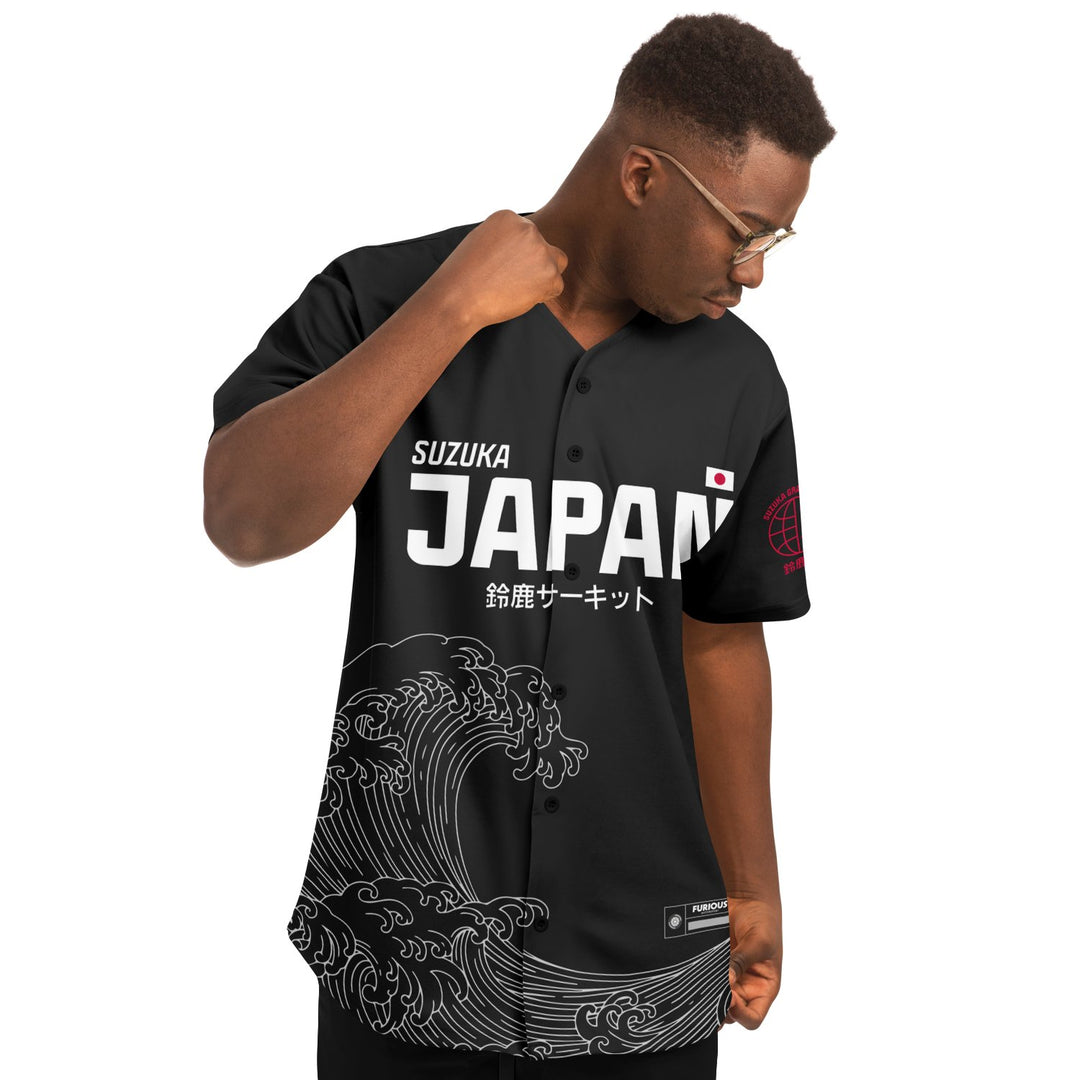 Russell - Carbon Black Suzuka "Great Wave" Jersey - Furious Motorsport