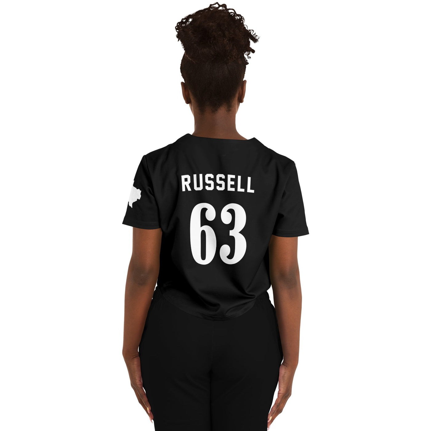 Russell - Jet Black Austin Crop Top - Furious Motorsport