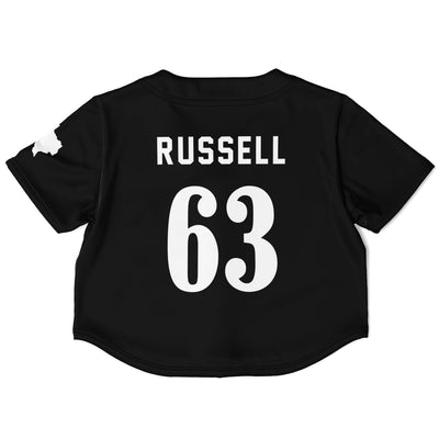 Russell - Jet Black Austin Crop Top - Furious Motorsport