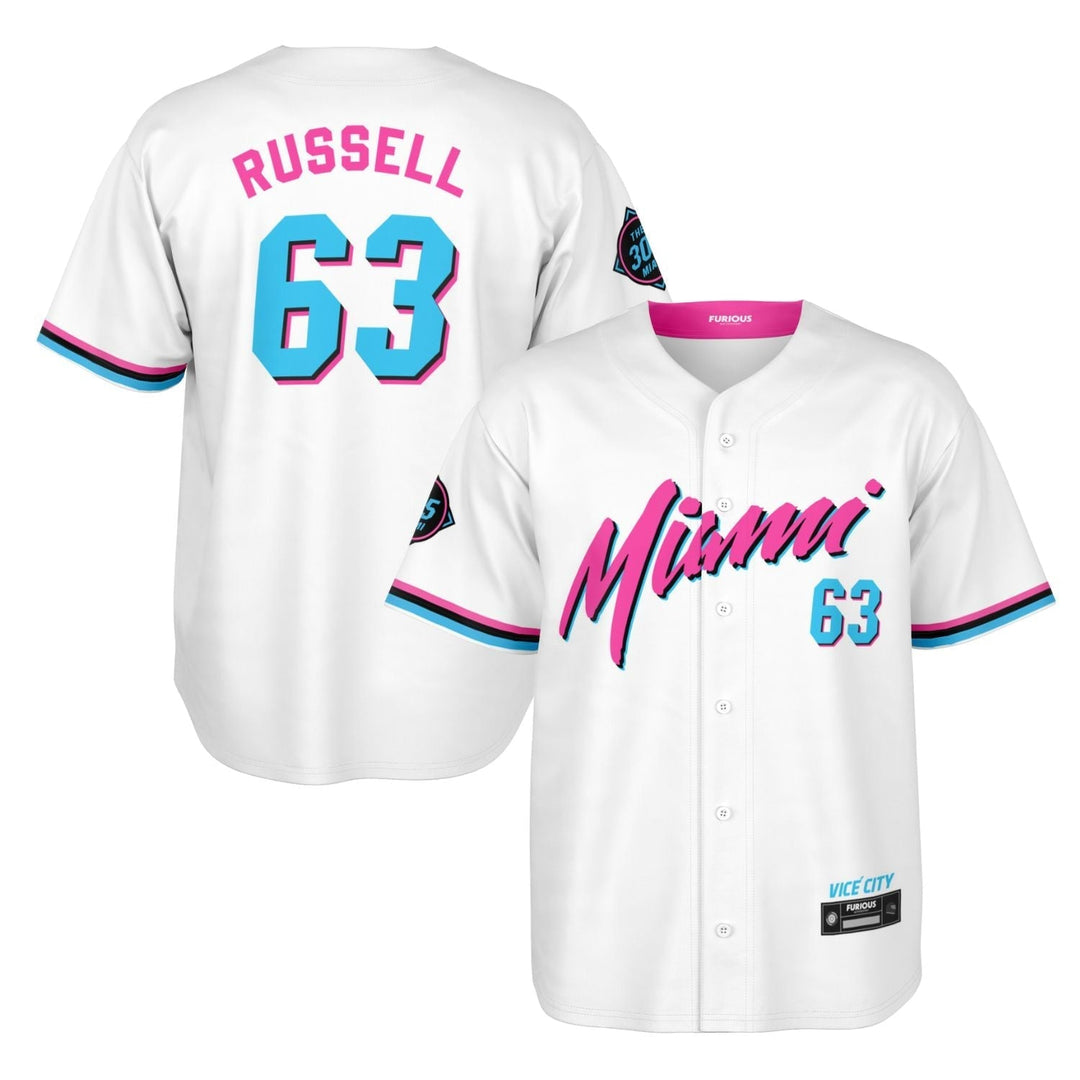 Russell - Miami Vice Home Jersey (Clearance) - Furious Motorsport