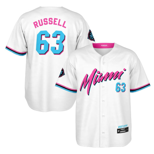 Russell - Miami Vice Home Jersey (Clearance) - Furious Motorsport