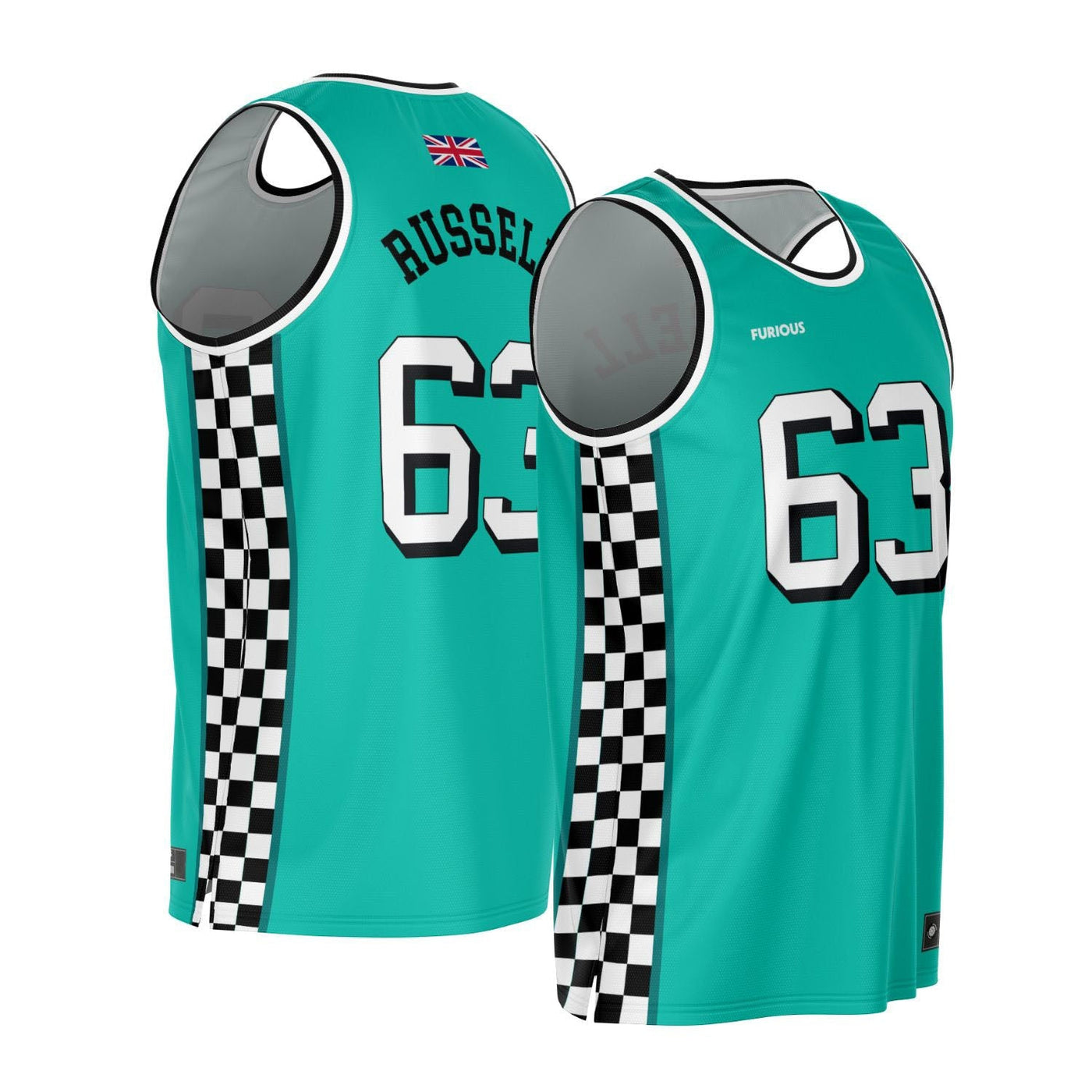 Russell - Teal Finish Line Edition Jersey - Furious Motorsport