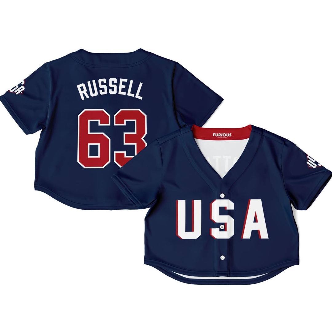 Russell - USA GP Crop Top - Furious Motorsport