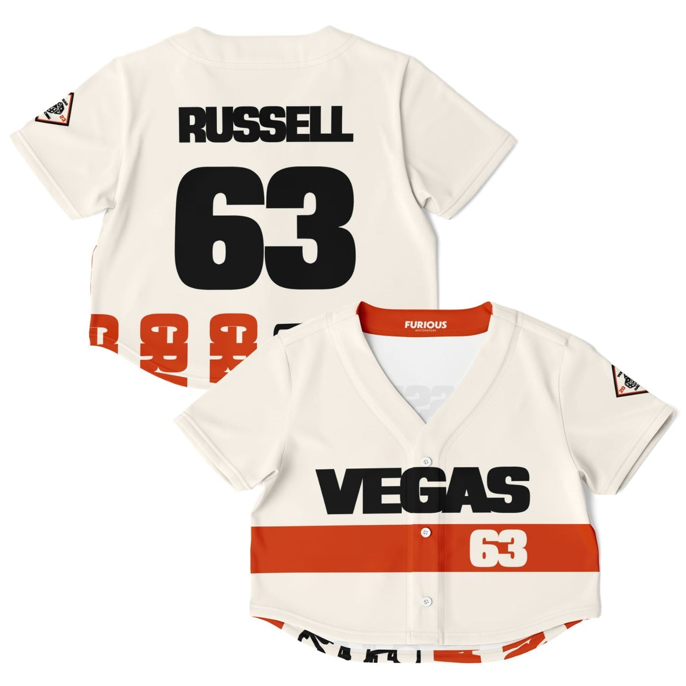 Russell - Vegas Street Circuit Crop Top (Clearance) - Furious Motorsport