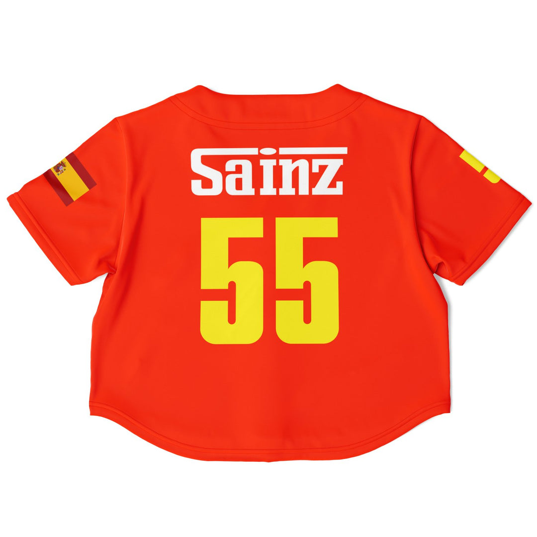 Sainz - Away Crop Top Jersey - Furious Motorsport