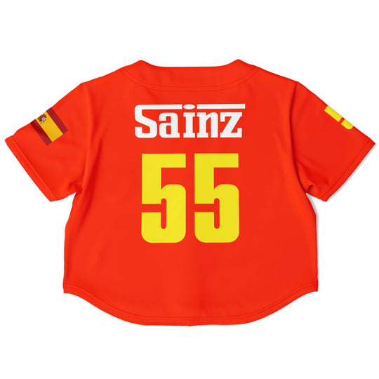 Sainz - Away Crop Top Jersey - Furious Motorsport