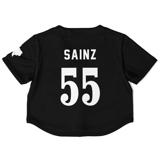 Sainz - Jet Black Austin Crop Top - Furious Motorsport