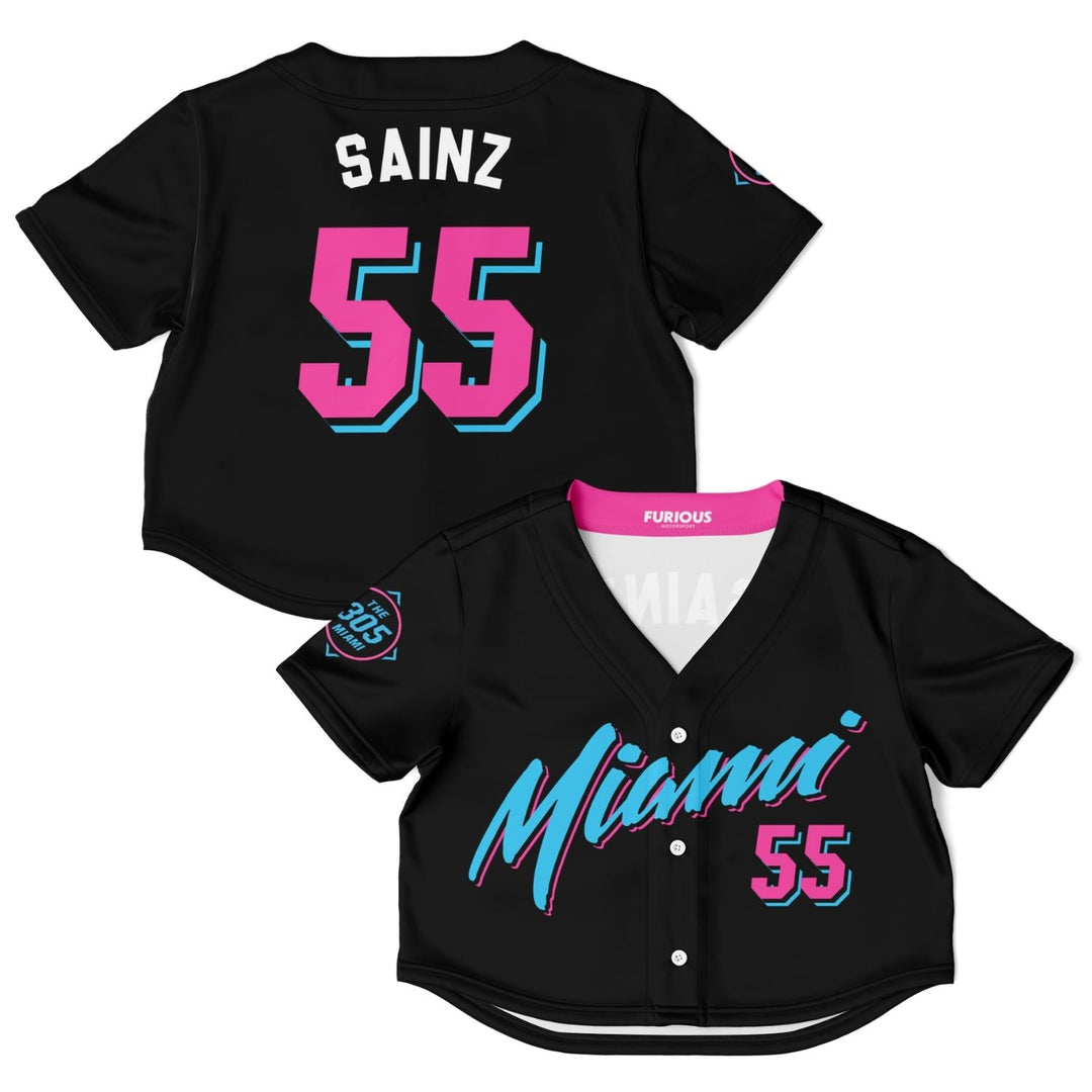 Sainz - Vice City Crop Top Jersey (Clearance) - Furious Motorsport