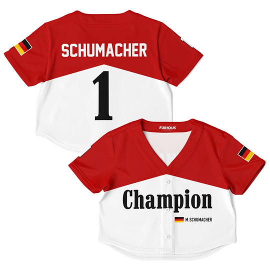 Schumacher - Iconic Livery Crop Top Jersey - Furious Motorsport