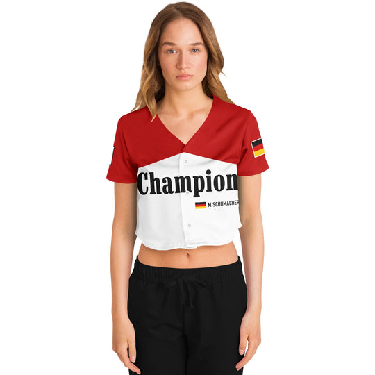 Schumacher - Iconic Livery Crop Top Jersey - Furious Motorsport