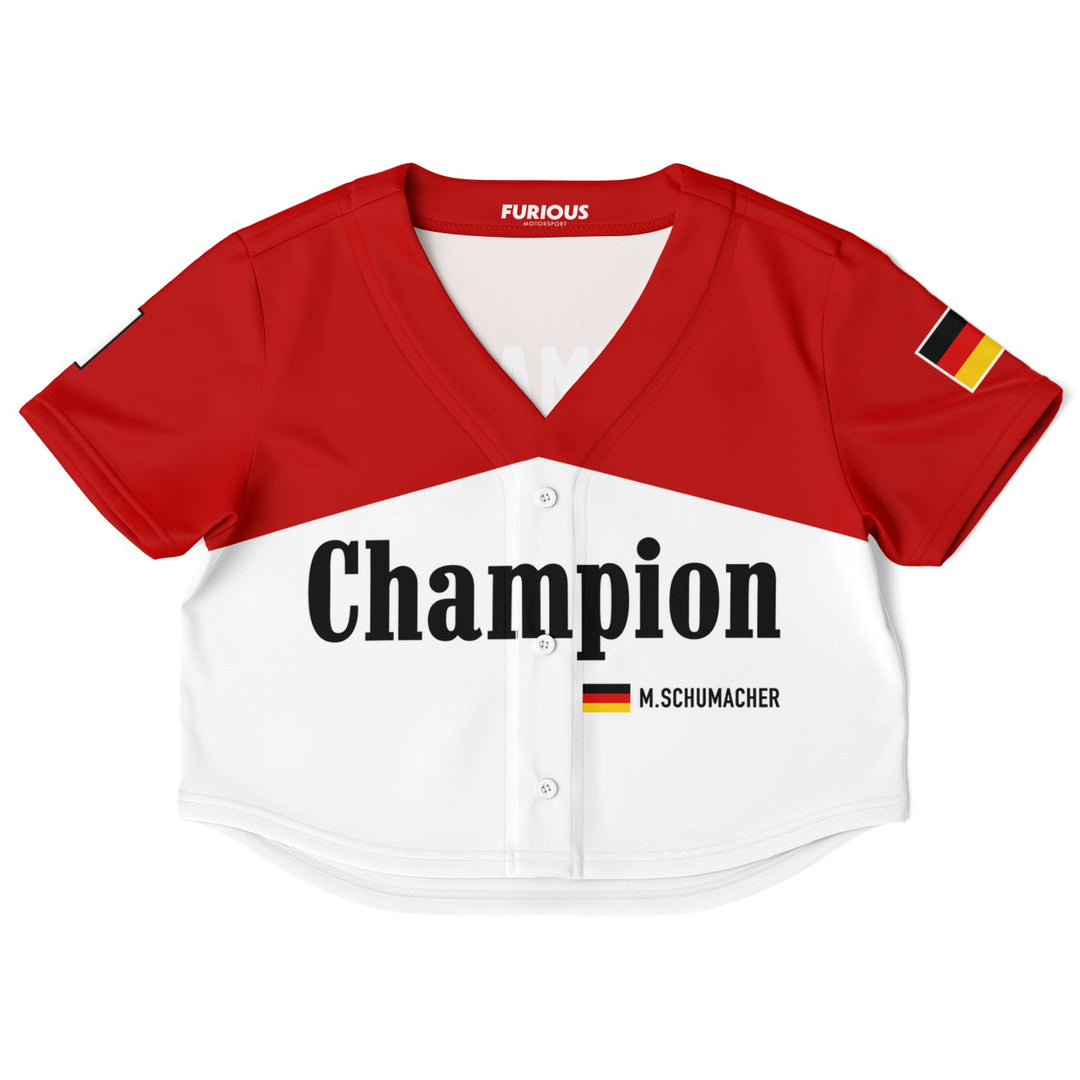 Schumacher - Iconic Livery Crop Top Jersey (Clearance) - Furious Motorsport