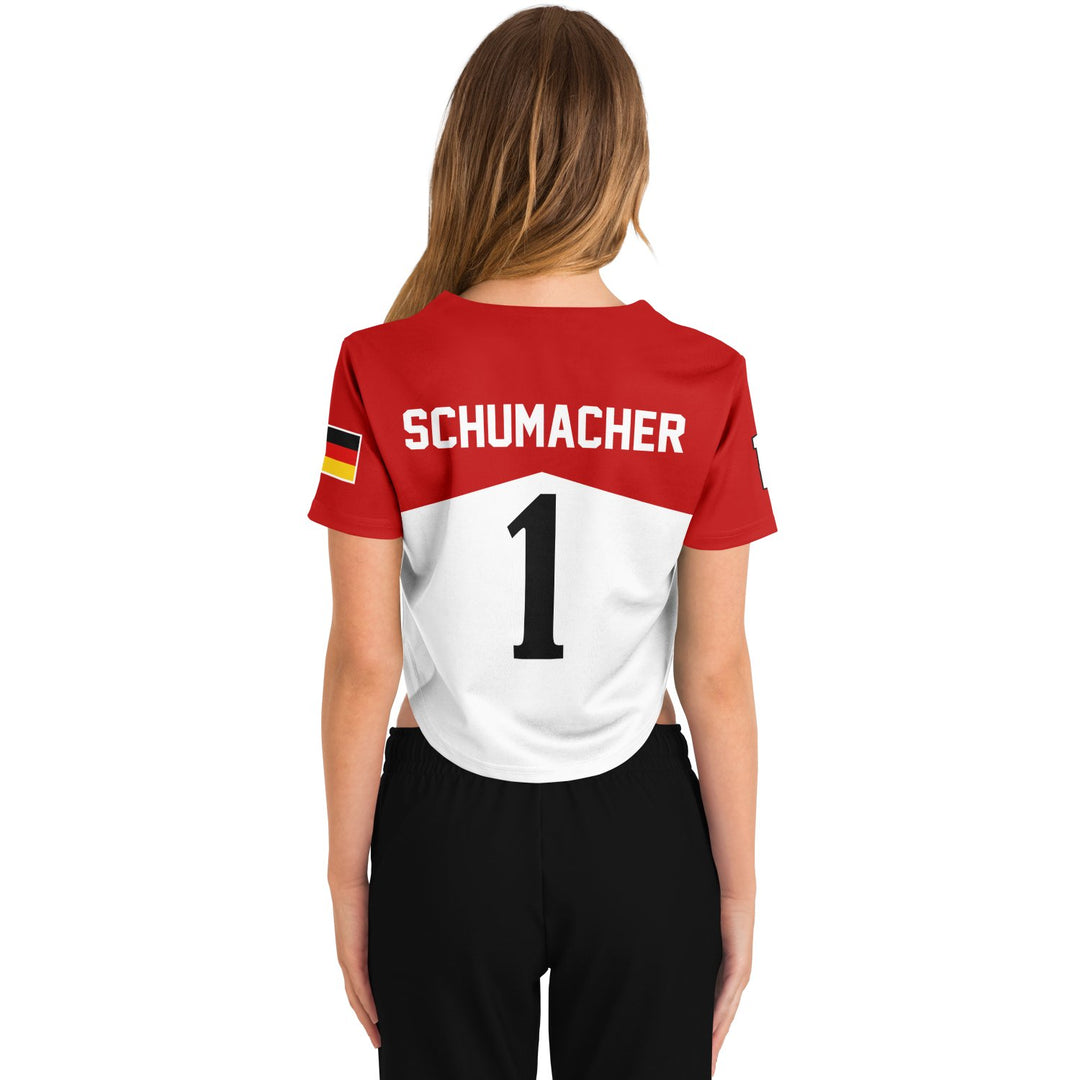 Schumacher - Iconic Livery Crop Top Jersey (Clearance) - Furious Motorsport