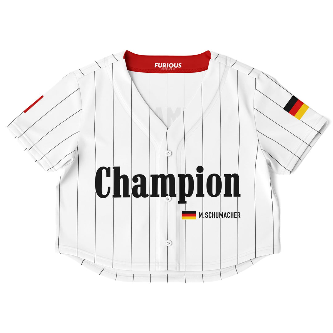 Schumacher - Pinstripe Crop Top Jersey - Furious Motorsport