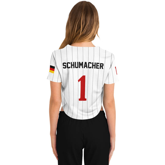 Schumacher - Pinstripe Crop Top Jersey (Clearance) - Furious Motorsport