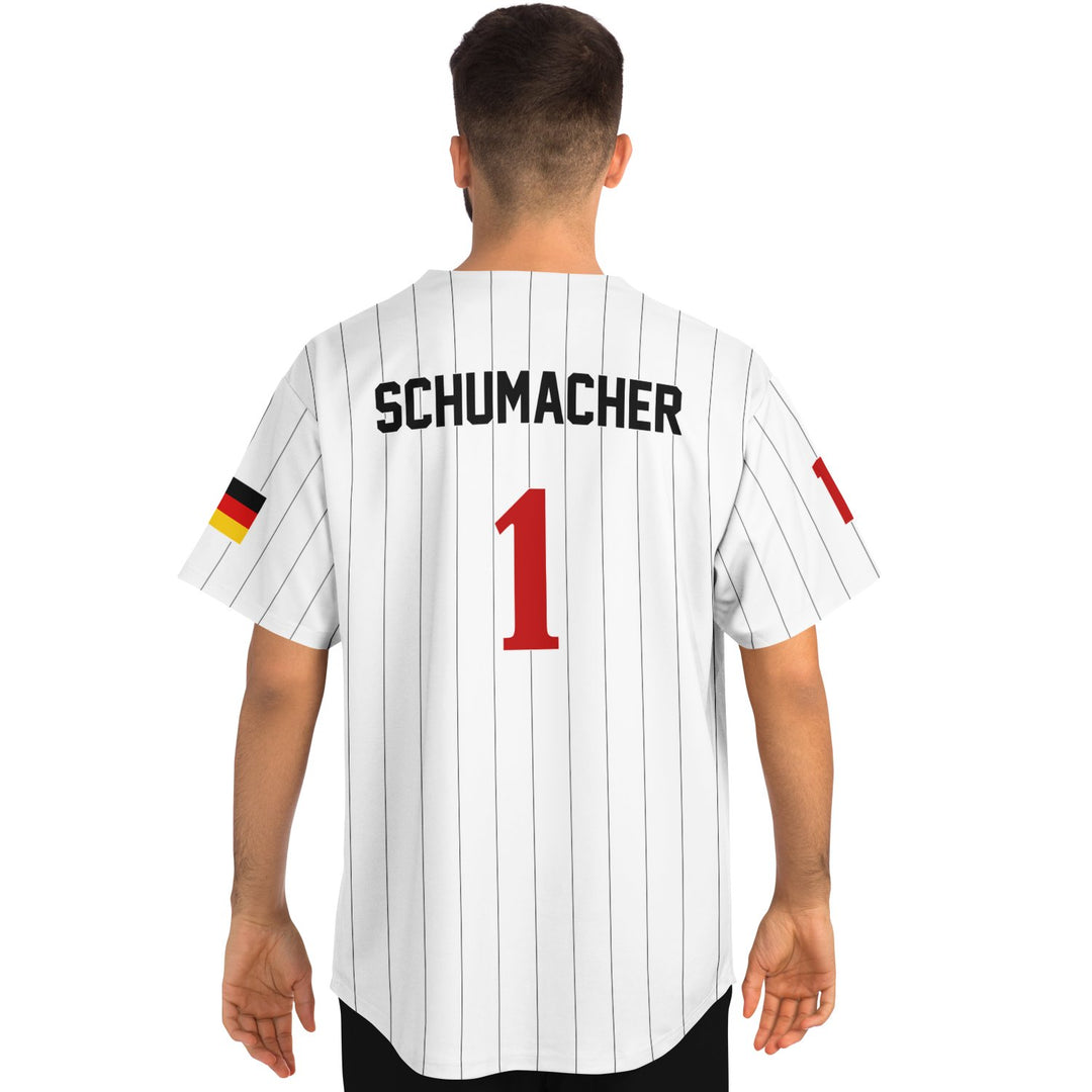 Schumacher - Pinstripe Home Jersey (Clearance) - Furious Motorsport