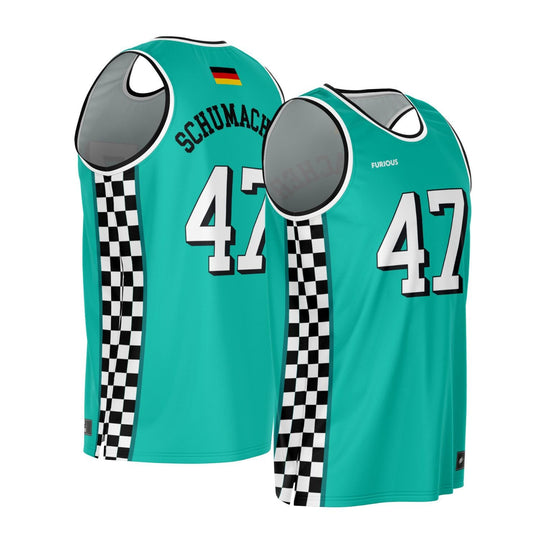 Schumacher - Teal Finish Line Edition Jersey - Furious Motorsport