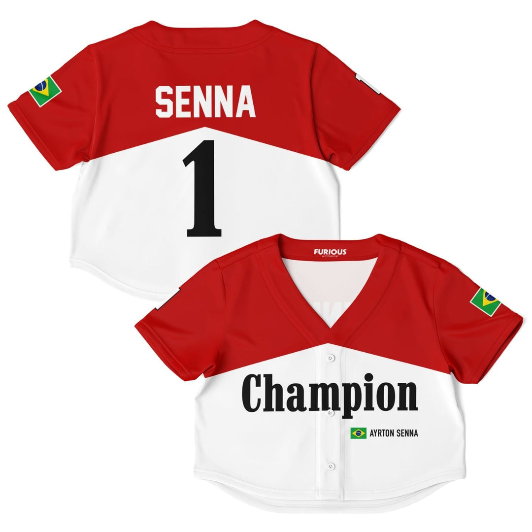 Senna - Iconic Livery Crop Top Jersey (Clearance) - Furious Motorsport