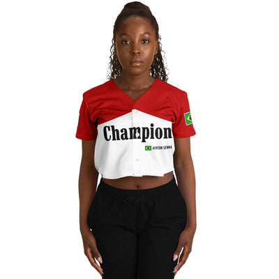 Senna - Iconic Livery Crop Top Jersey (Clearance) - Furious Motorsport