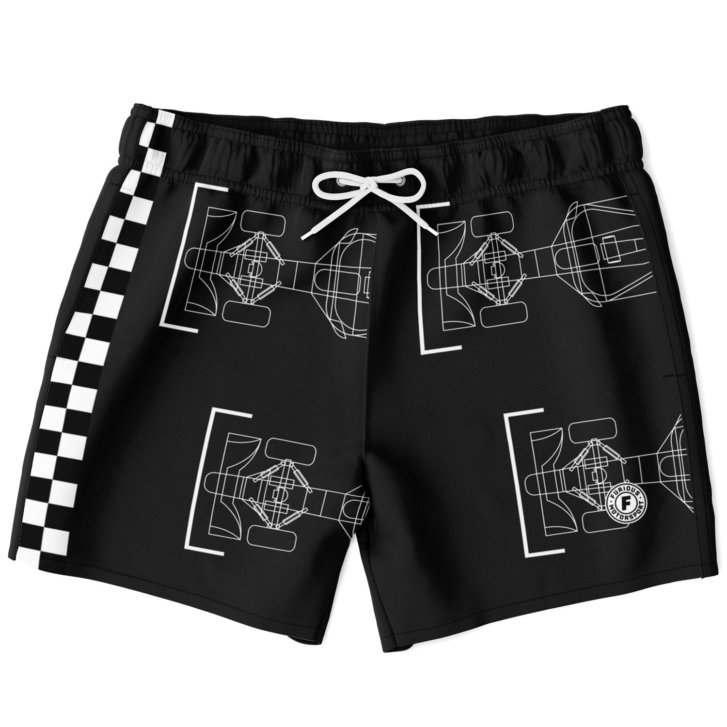 Starting Grid Swim Trunks Carbon Black
