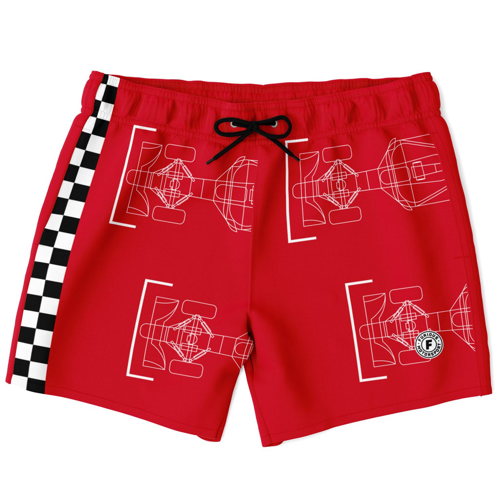 Subliminator Starting Grid Swim Trunks Corsa Red XL