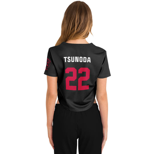 Tsunoda - Carbon Black Suzuka "Great Wave" Crop Top - Furious Motorsport