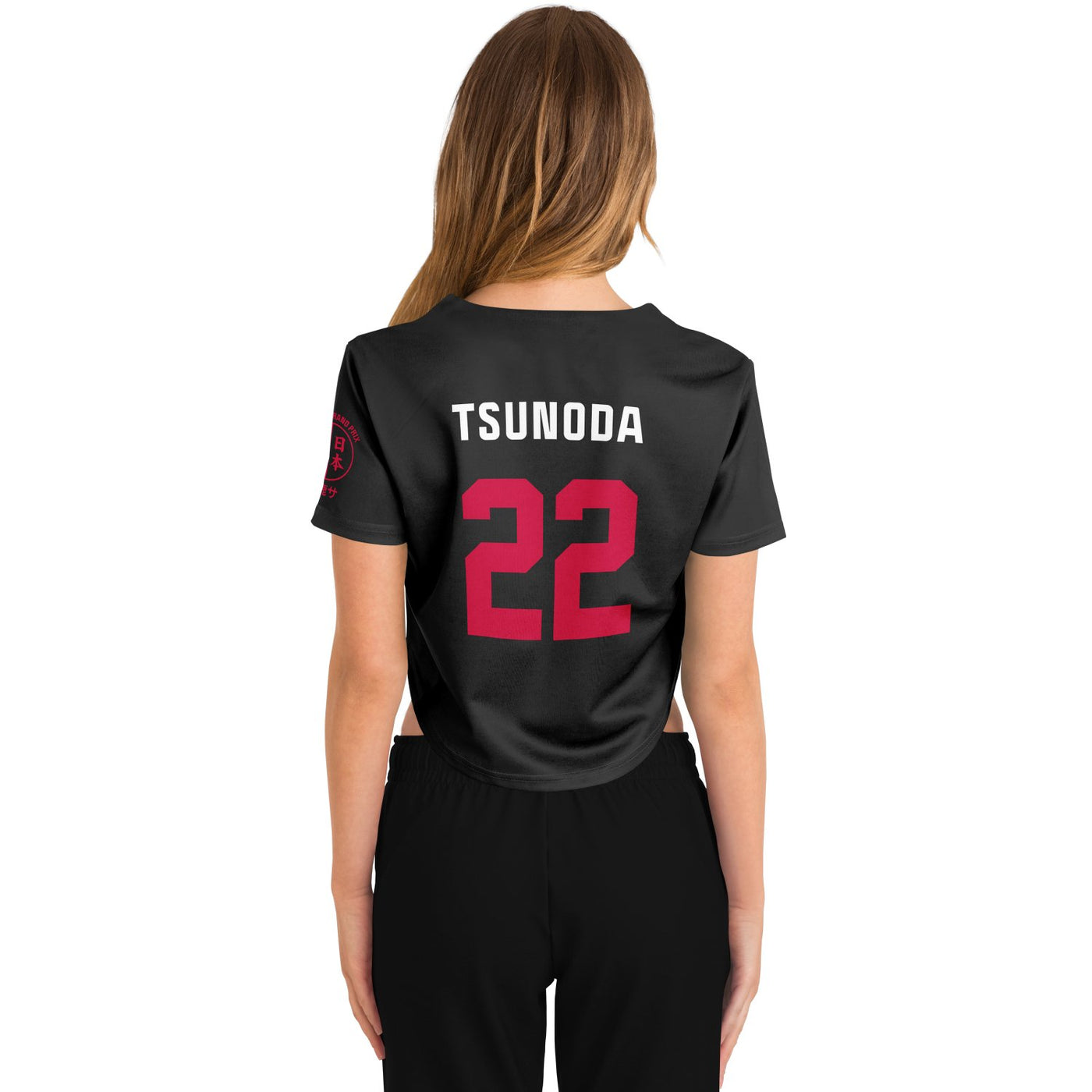 Tsunoda - Carbon Black Suzuka "Great Wave" Crop Top - Furious Motorsport