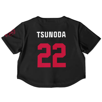 Tsunoda - Carbon Black Suzuka "Great Wave" Crop Top - Furious Motorsport