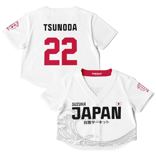 Tsunoda - Suzuka "Great Wave" Crop Top (Clearance) - Furious Motorsport