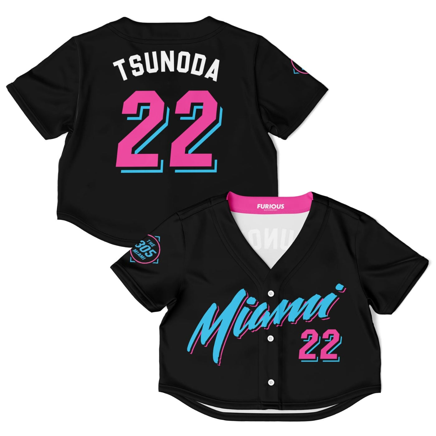 Tsunoda - Vice City Crop Top Jersey - Furious Motorsport