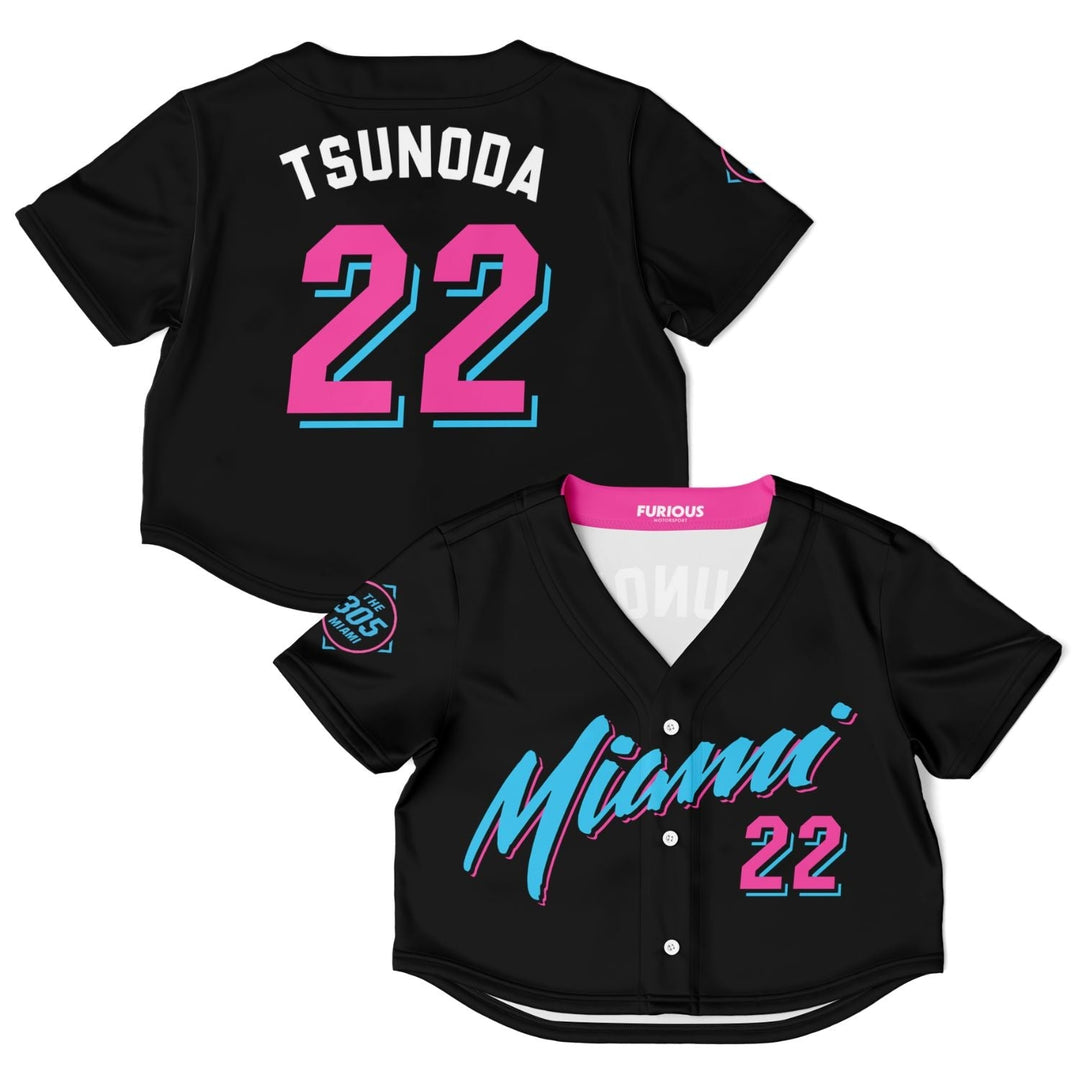 Tsunoda - Vice City Crop Top Jersey (Clearance) - Furious Motorsport