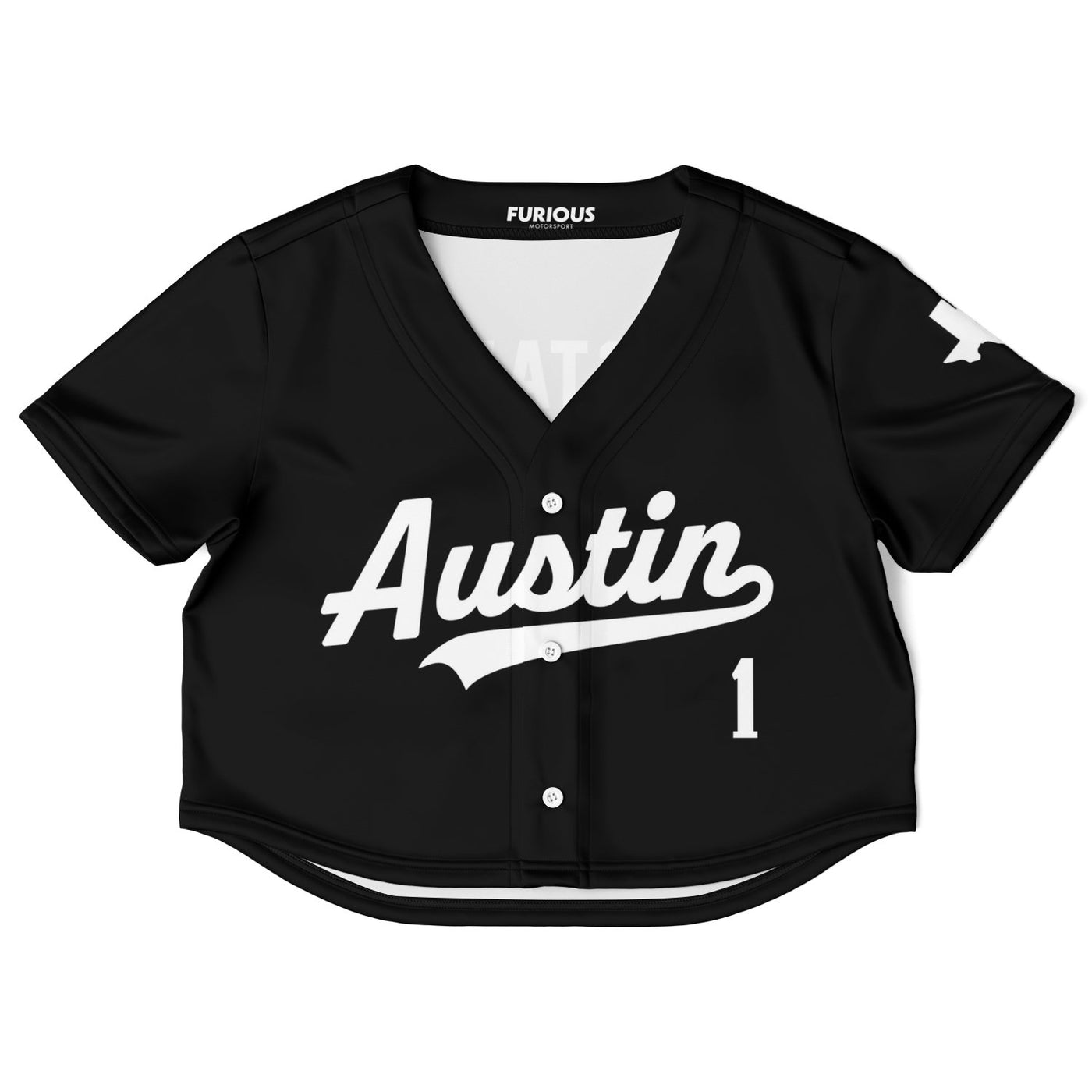 Verstappen - Jet Black Austin Crop Top - Furious Motorsport